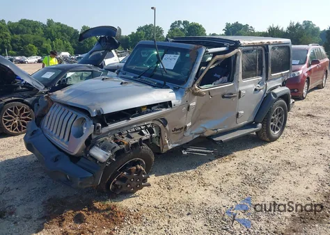 2021 Jeep Wrangler Unlimited Sport S 4X4 из США, поврежденный, VIN 1C4HJXDM2MW725009